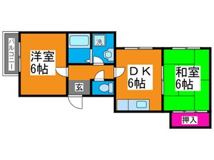 ラフィーネ深井清水の物件間取画像